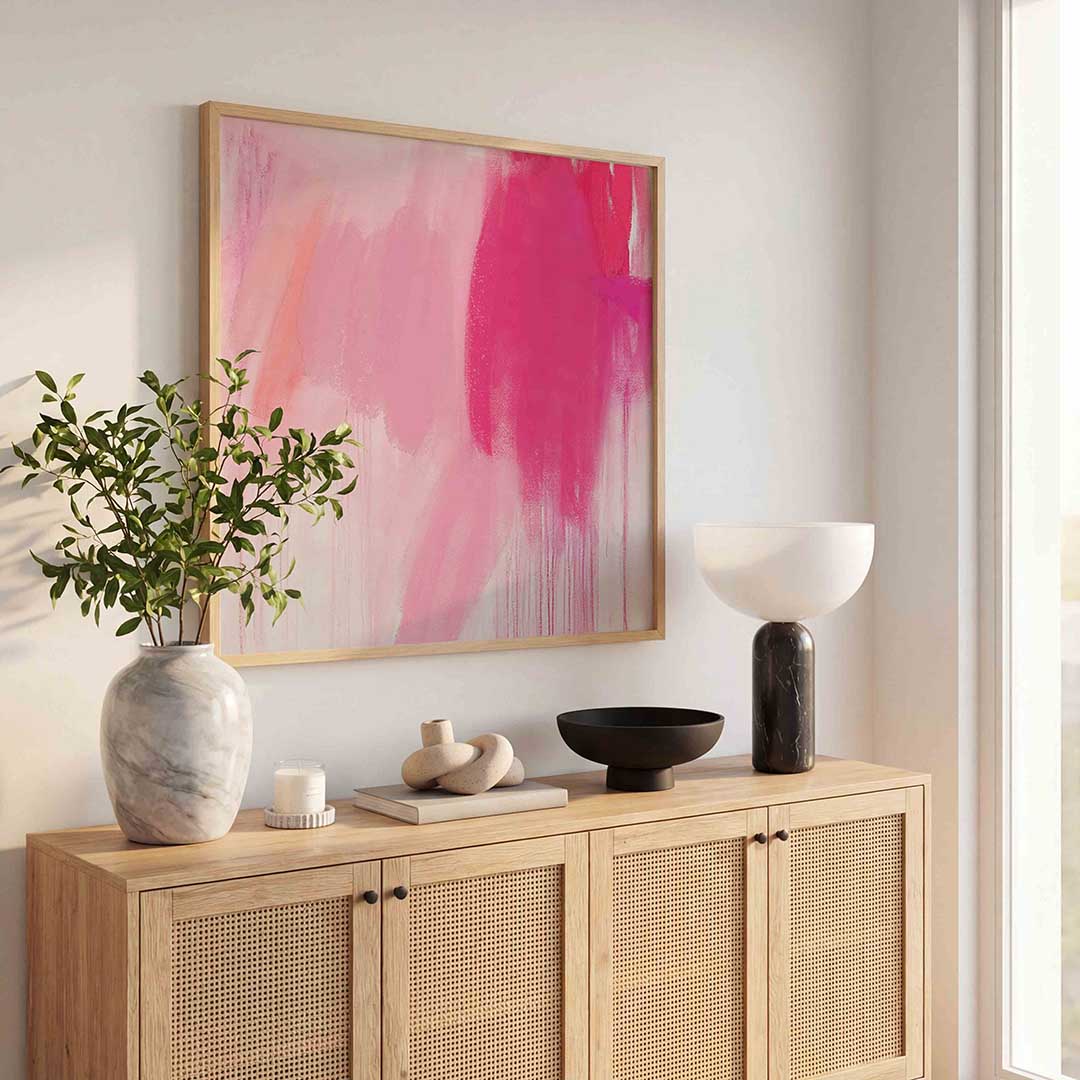 Roze tinten Poster