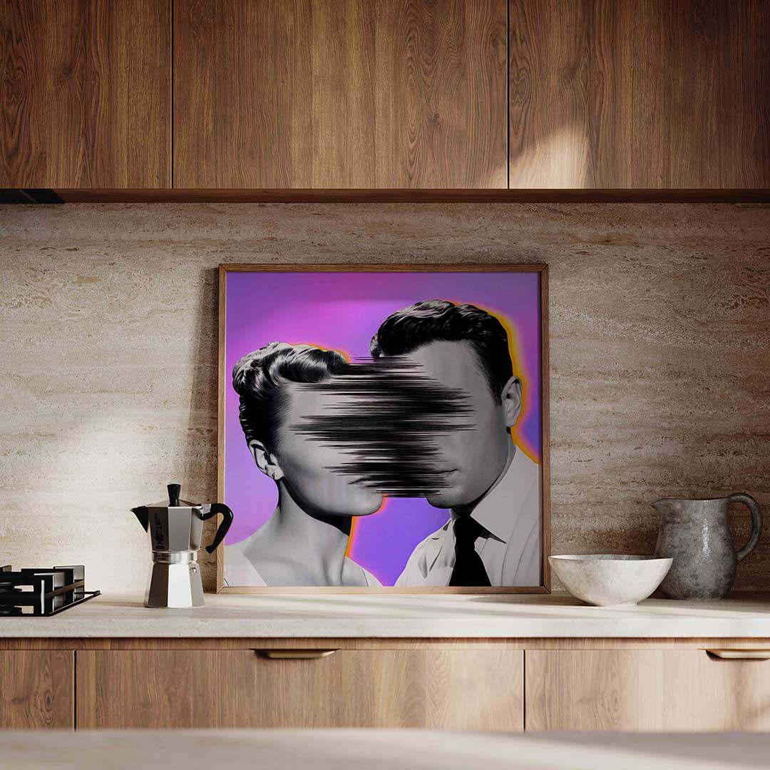 Vervormde gezichten Poster