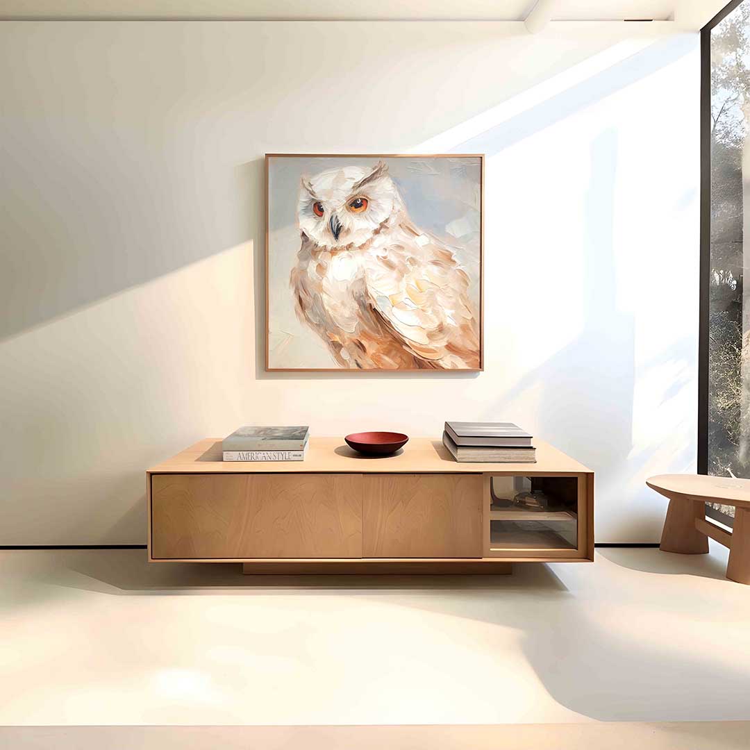 Uil met oranje ogen Poster