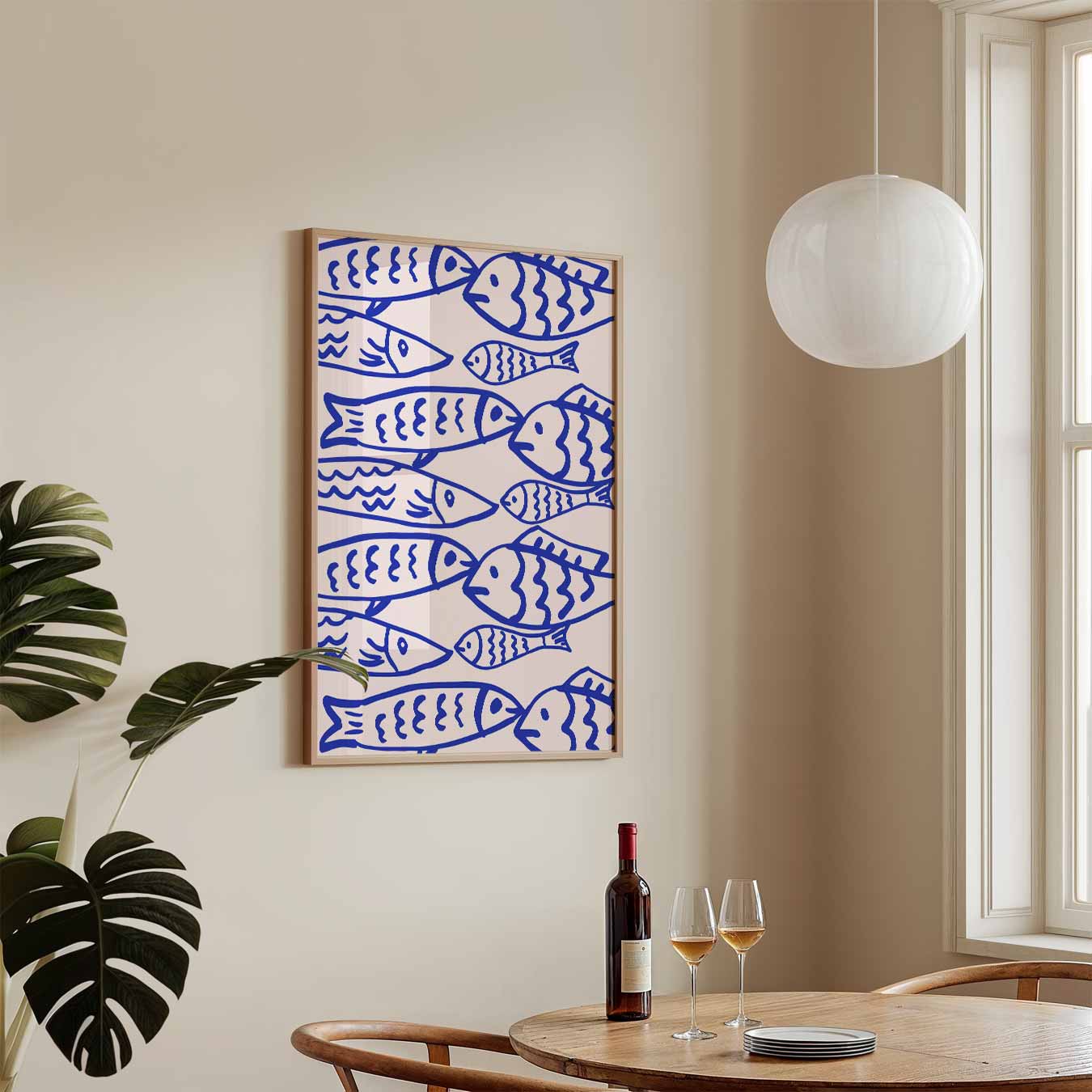 Vispatroon Kunstposter