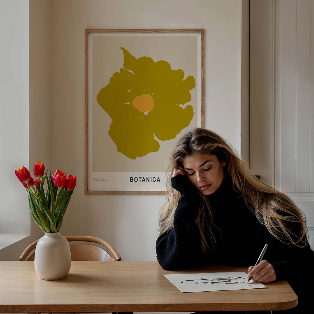 Botanische Bloemencollectie Poster-WallArtistic