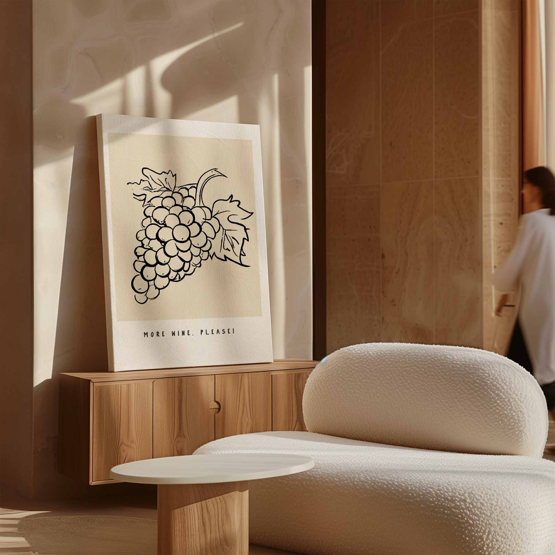More Wine, Please! Kunstwerk-canvas-dibond-plexiglas-wanddecoratie-WallArtistic
