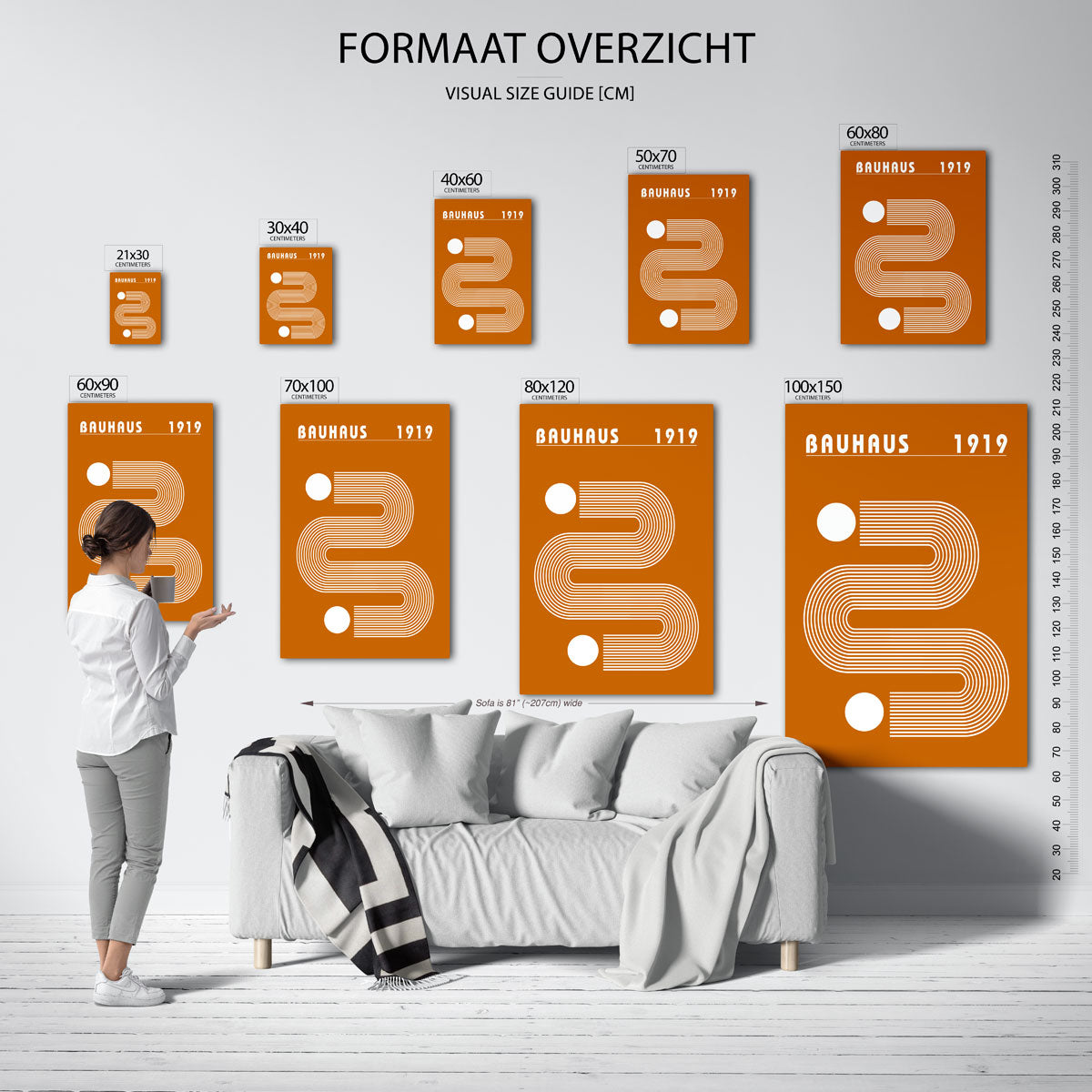 Lijnen en vlakkenspel Poster