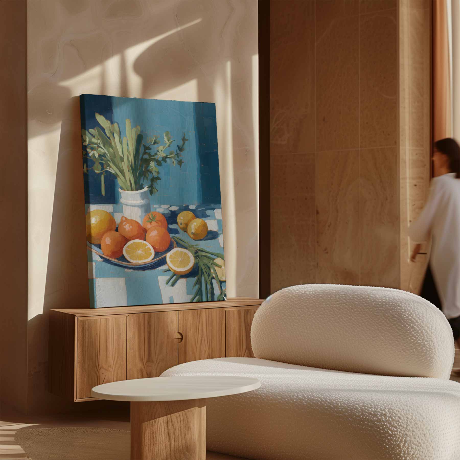 Frisse Citrussymfonie Kunstwerk-canvas-dibond-plexiglas-wanddecoratie-WallArtistic