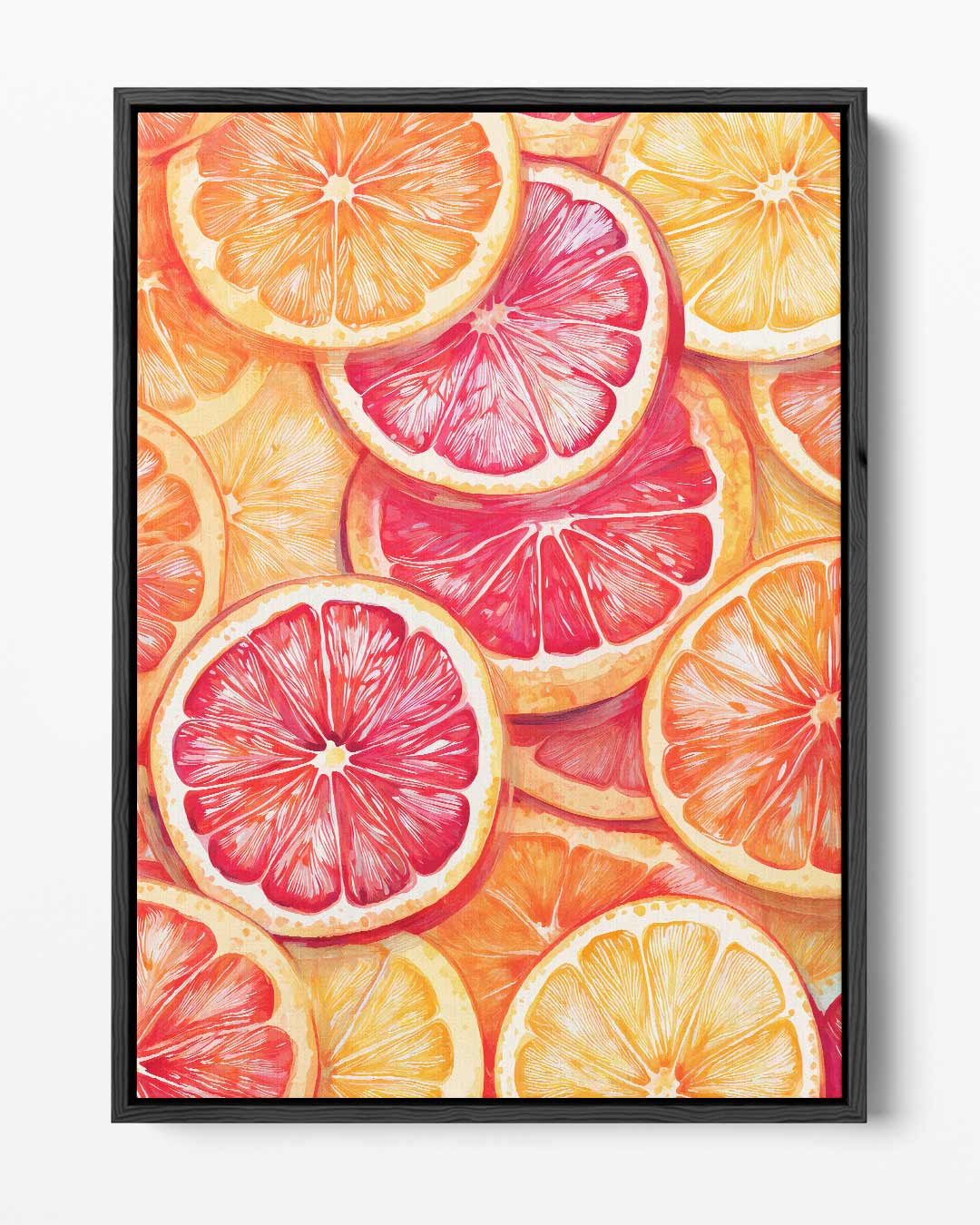 Zonnig Citrusfeest Kunstwerk-canvas-dibond-plexiglas-wanddecoratie-WallArtistic