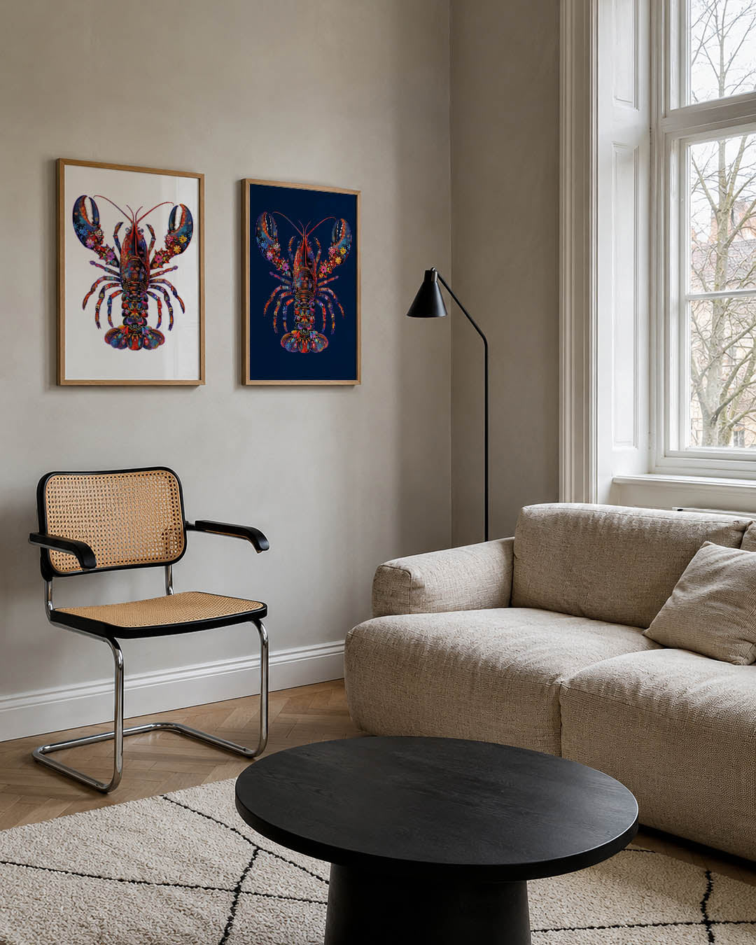 Kleurrijke kreeft Posterset