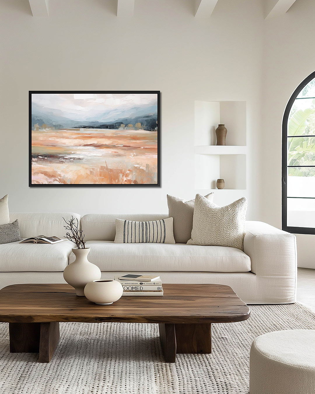Dromerige landschap compositie Kunstwerk