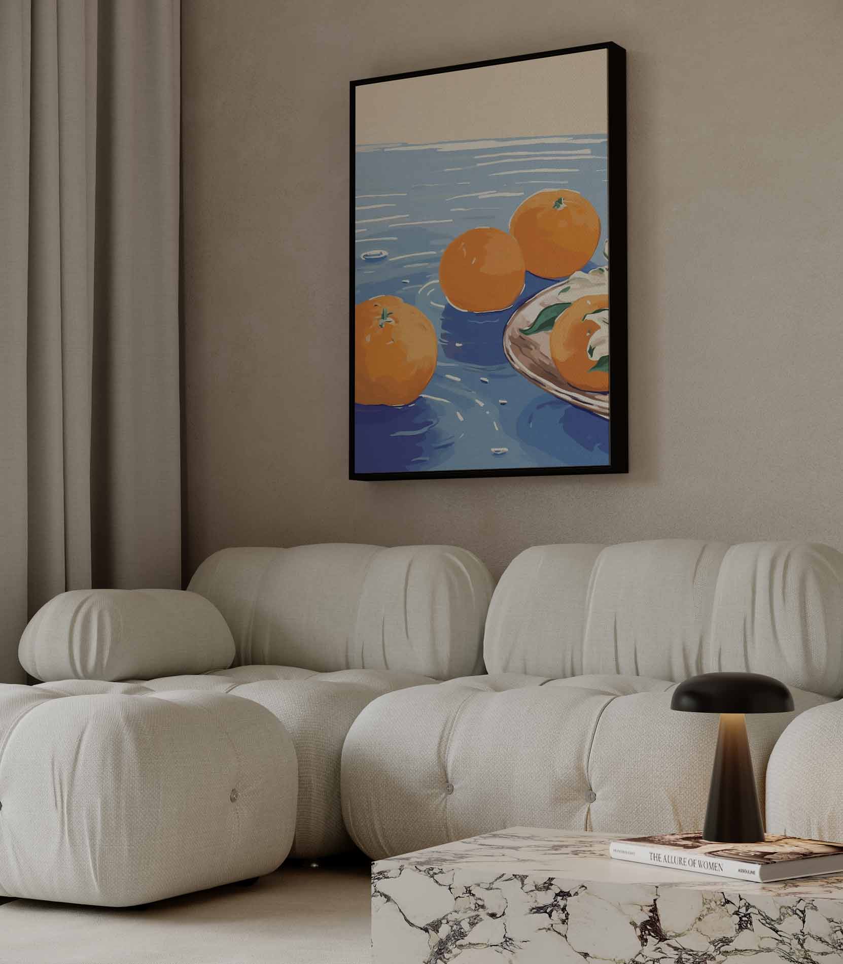 Zomers Citrus Geluk Kunstwerk-canvas-dibond-plexiglas-wanddecoratie-WallArtistic