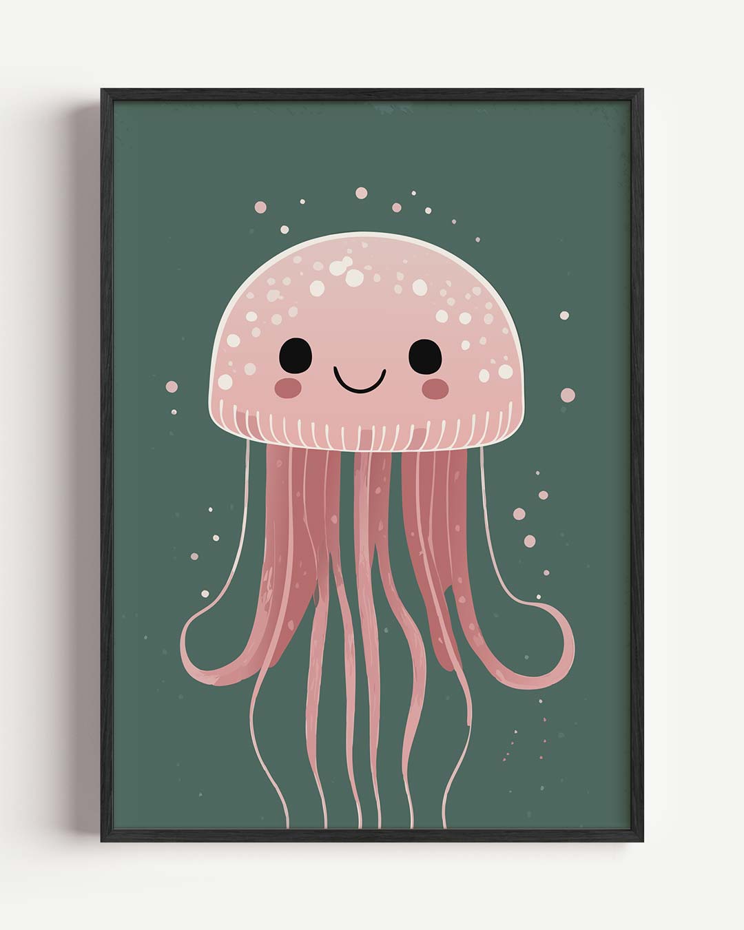 Schattige Roze Kwallenposter
