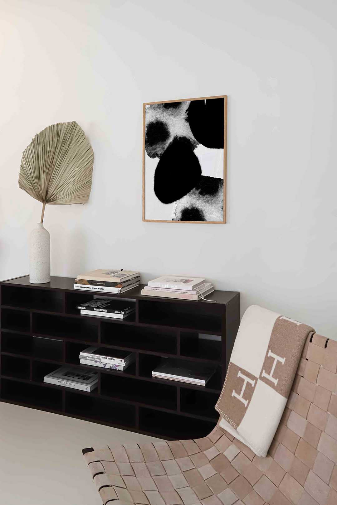 Abstracte zwarte vlekken Poster