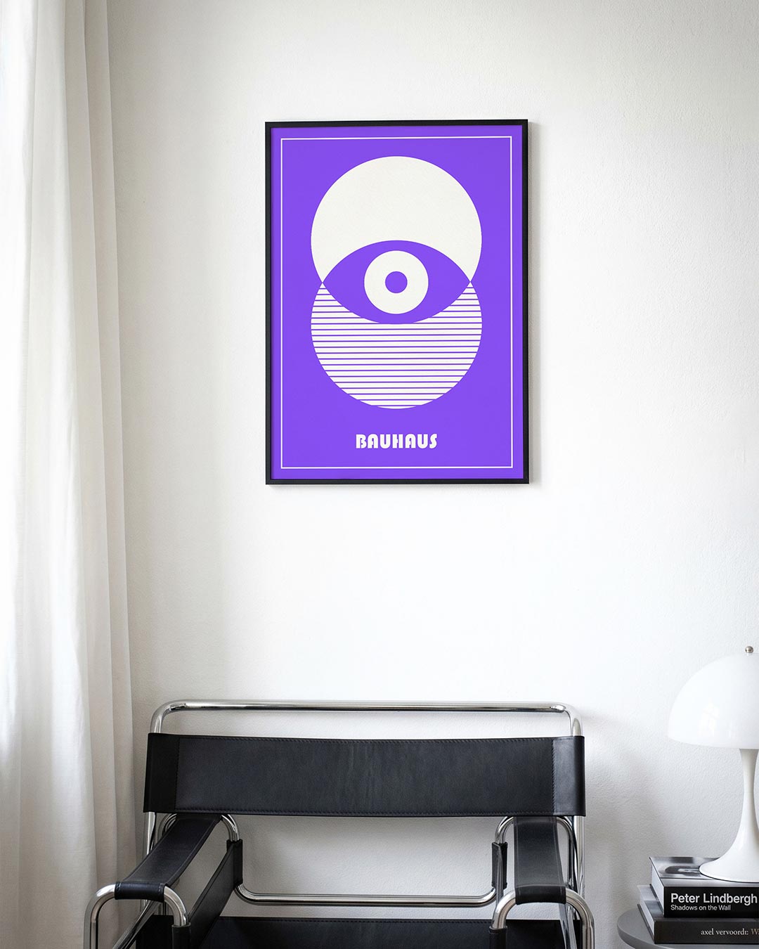 Cirkelstructuur en lijnen Poster