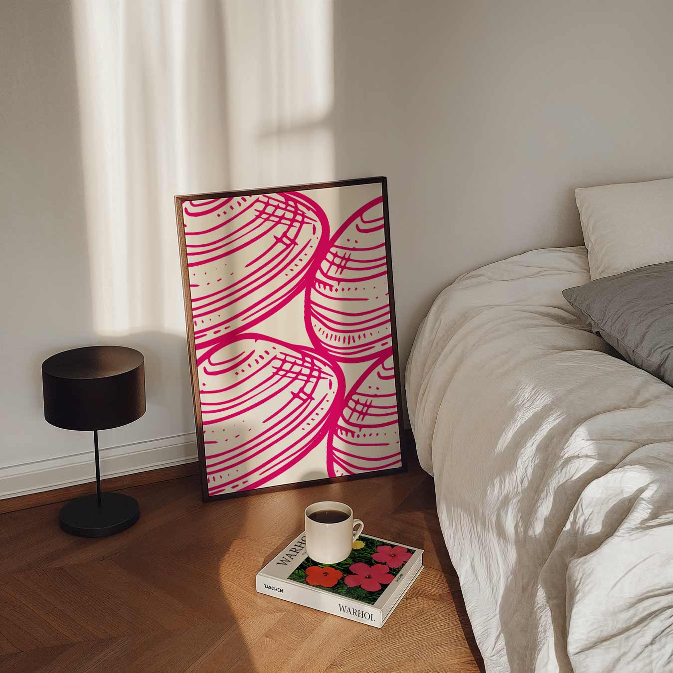 Trendy Schelpenprint Poster