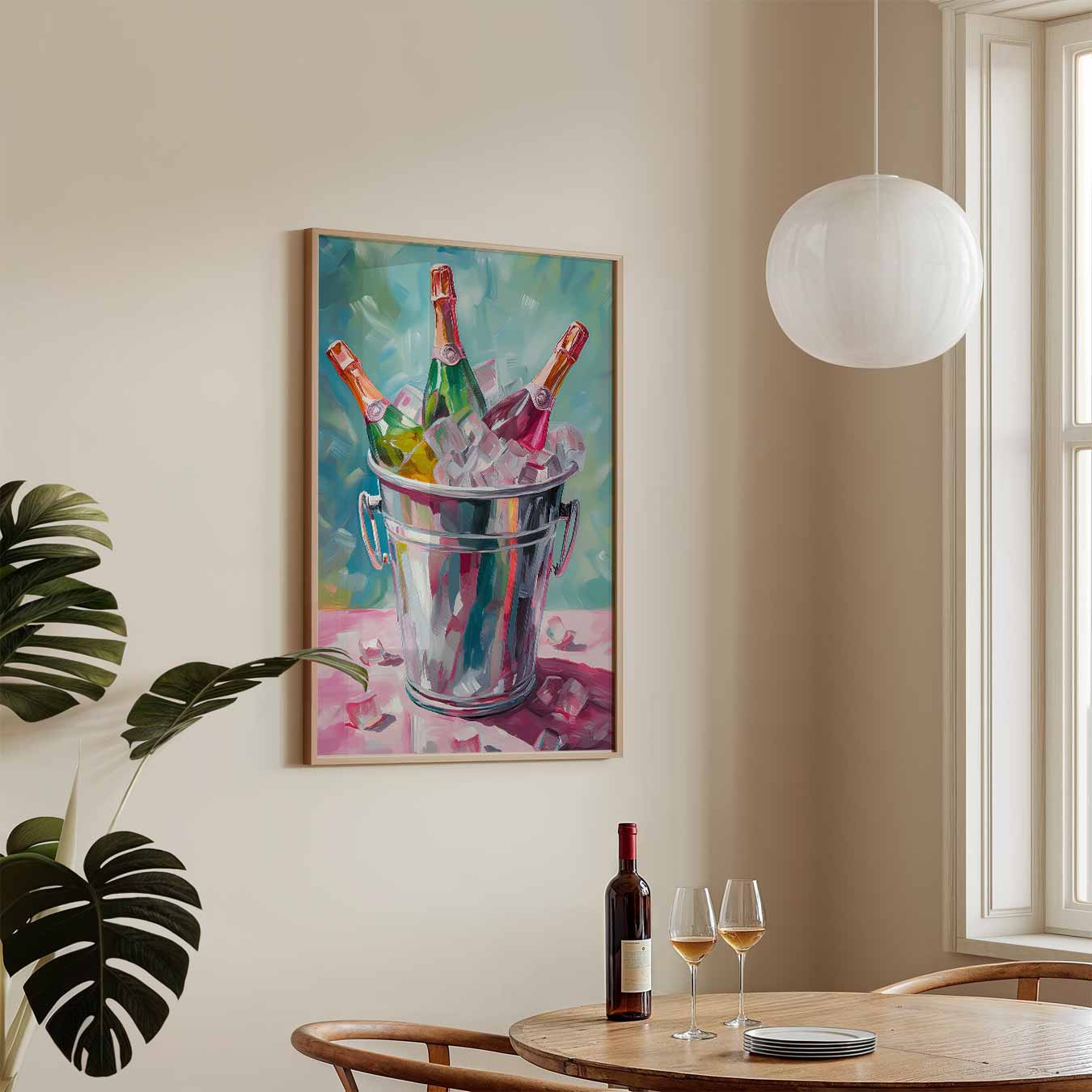 Feestelijke Champagne Poster