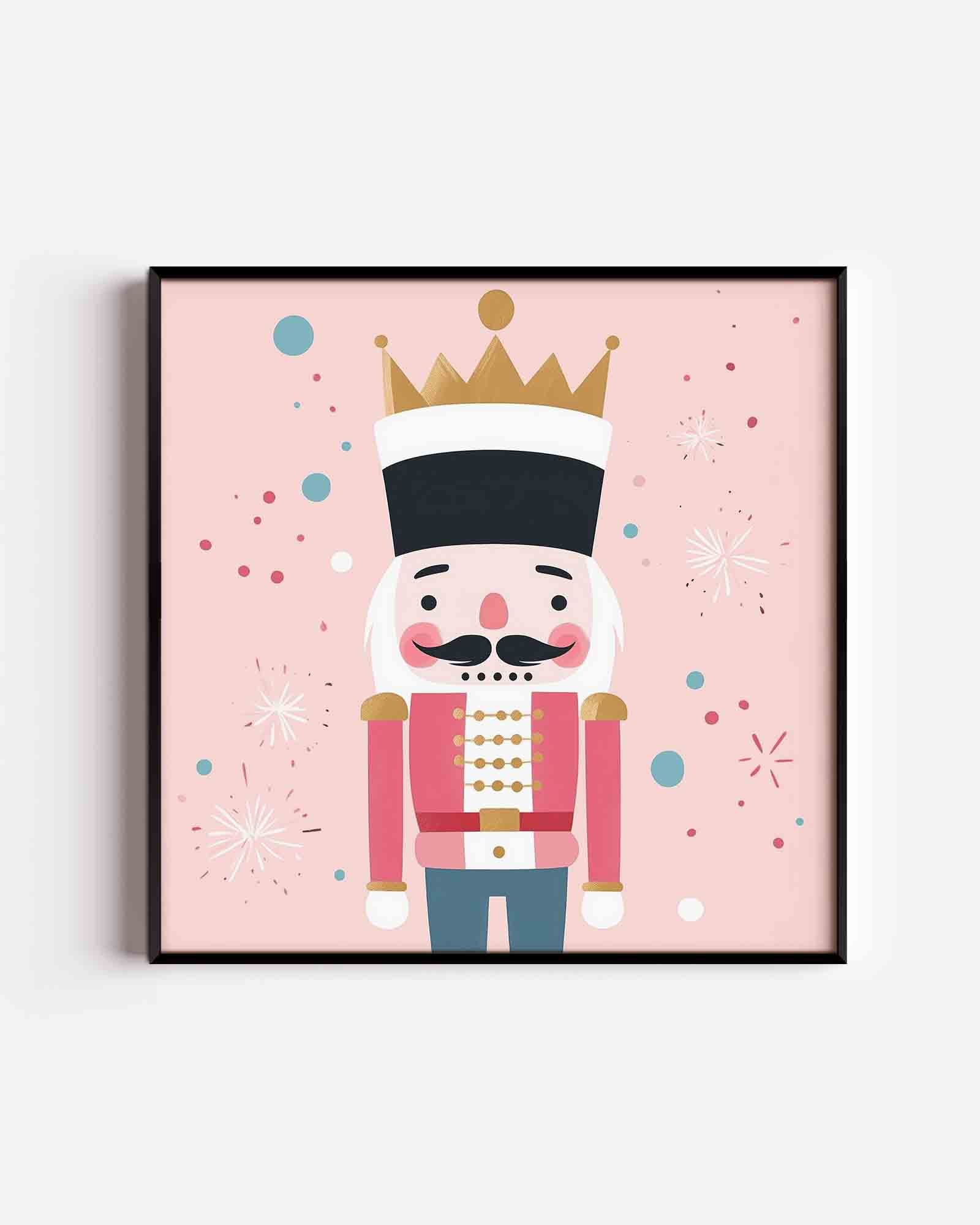Notenkraakfiguur met kroon Poster