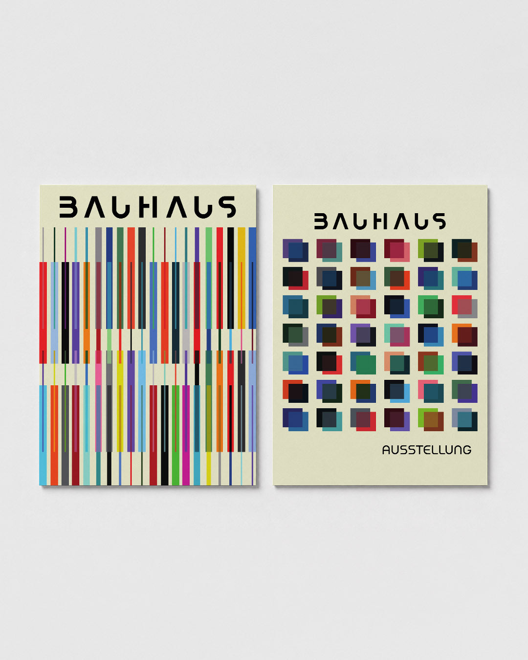 Kleurrijke lijnen Posterset
