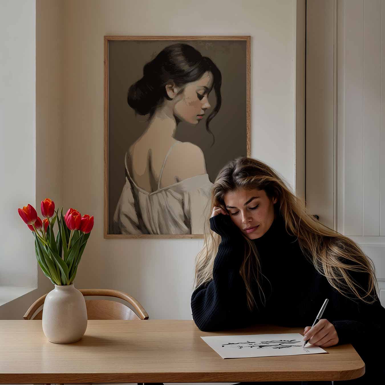 Elegante Vrouwelijke Stijl Poster