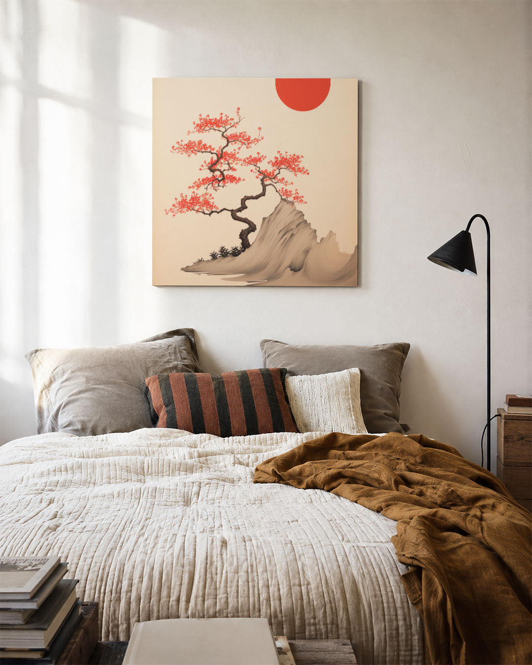 Boom en zon Kunstwerk