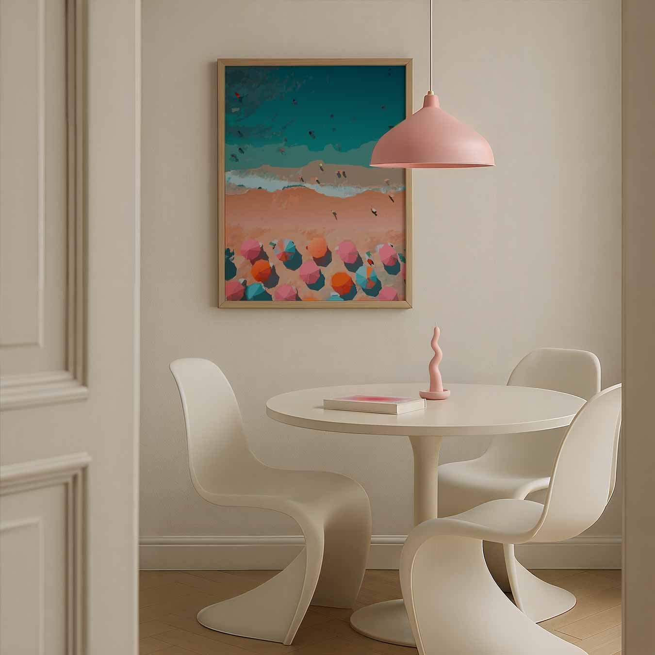 Zonsondergang aan het Strand Poster