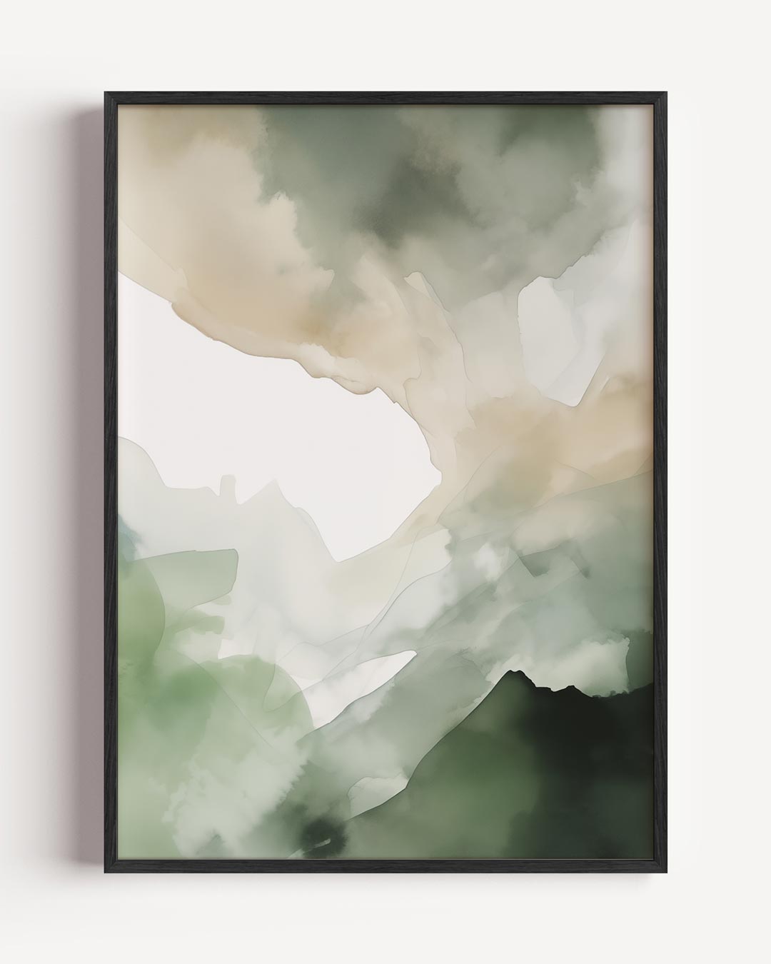 Droomachtige Groene Abstracte Poster-WallArtistic