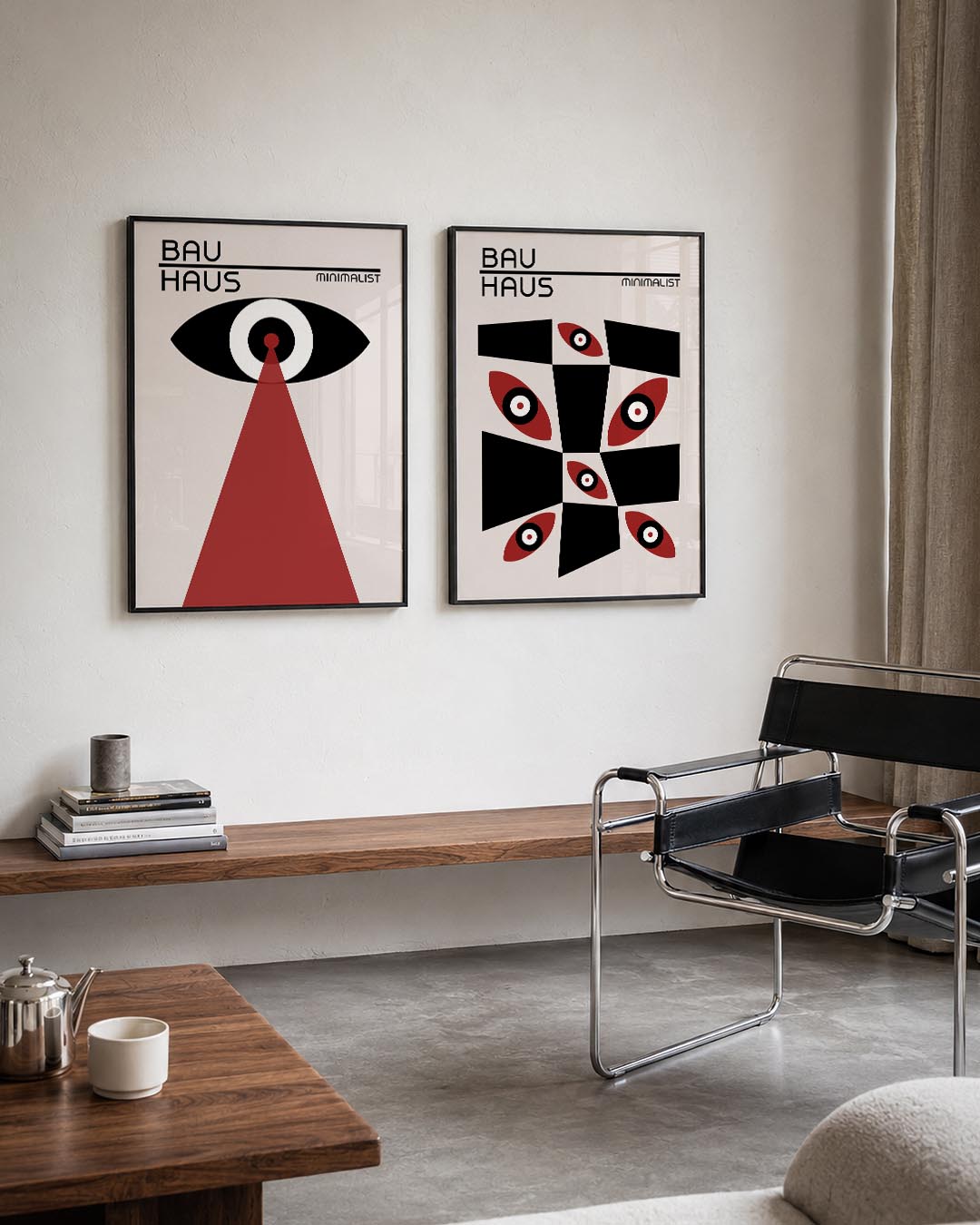 Oog en stralen Posterset