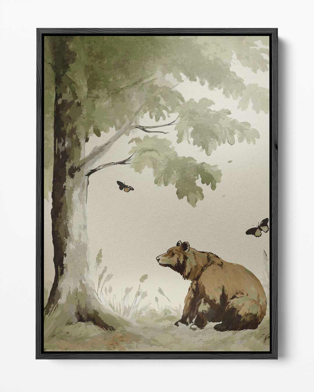 Droomachtige Bosontmoeting Kunstwerk-canvas-dibond-plexiglas-wanddecoratie-WallArtistic