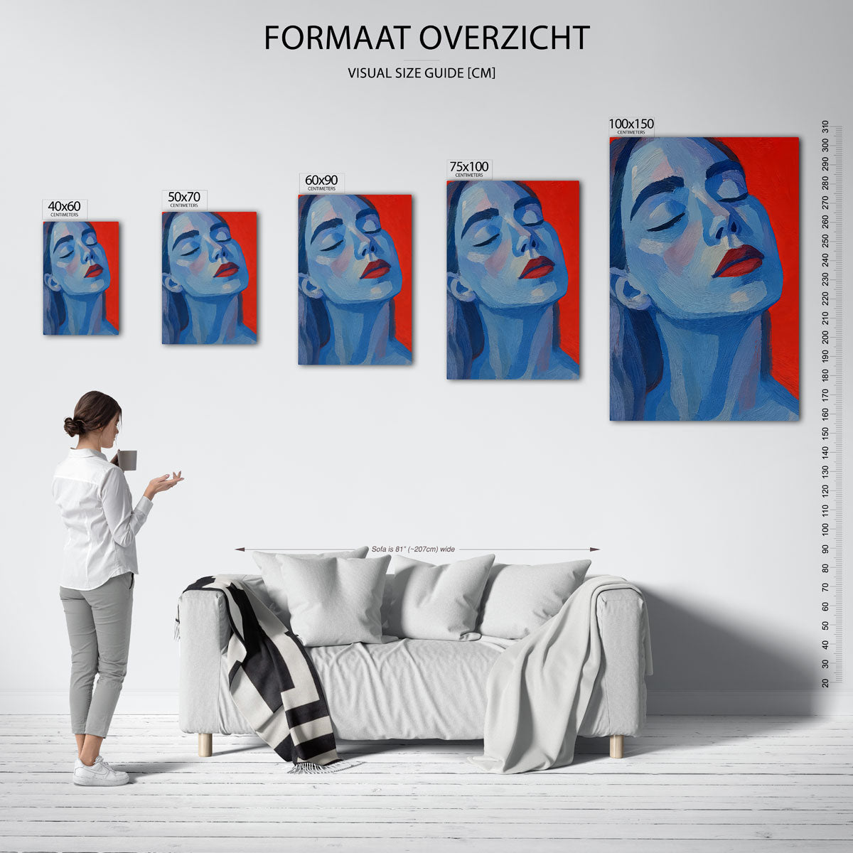 Portretstudie Kunstwerk