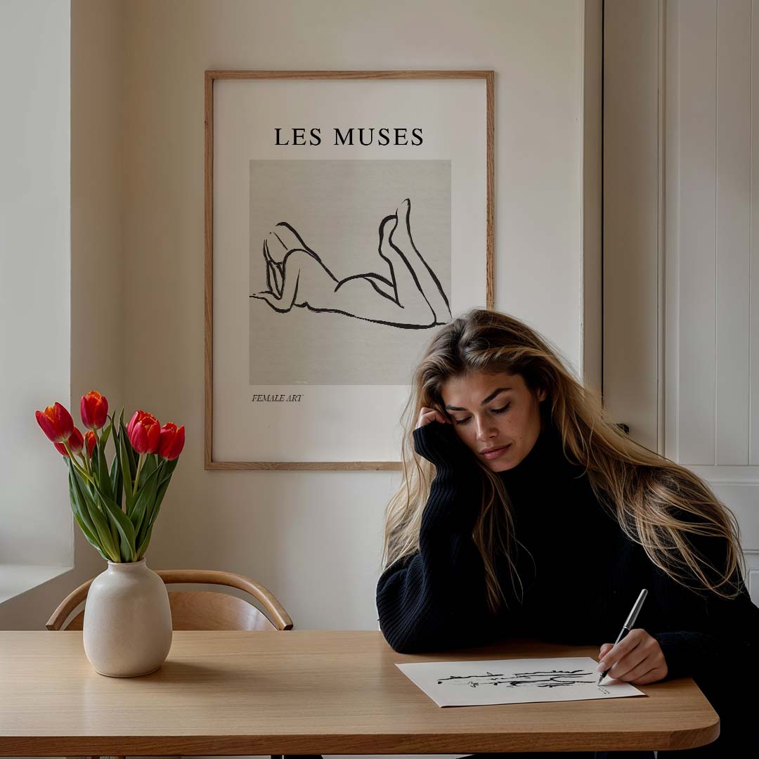 Les Muses Kunstposter-WallArtistic