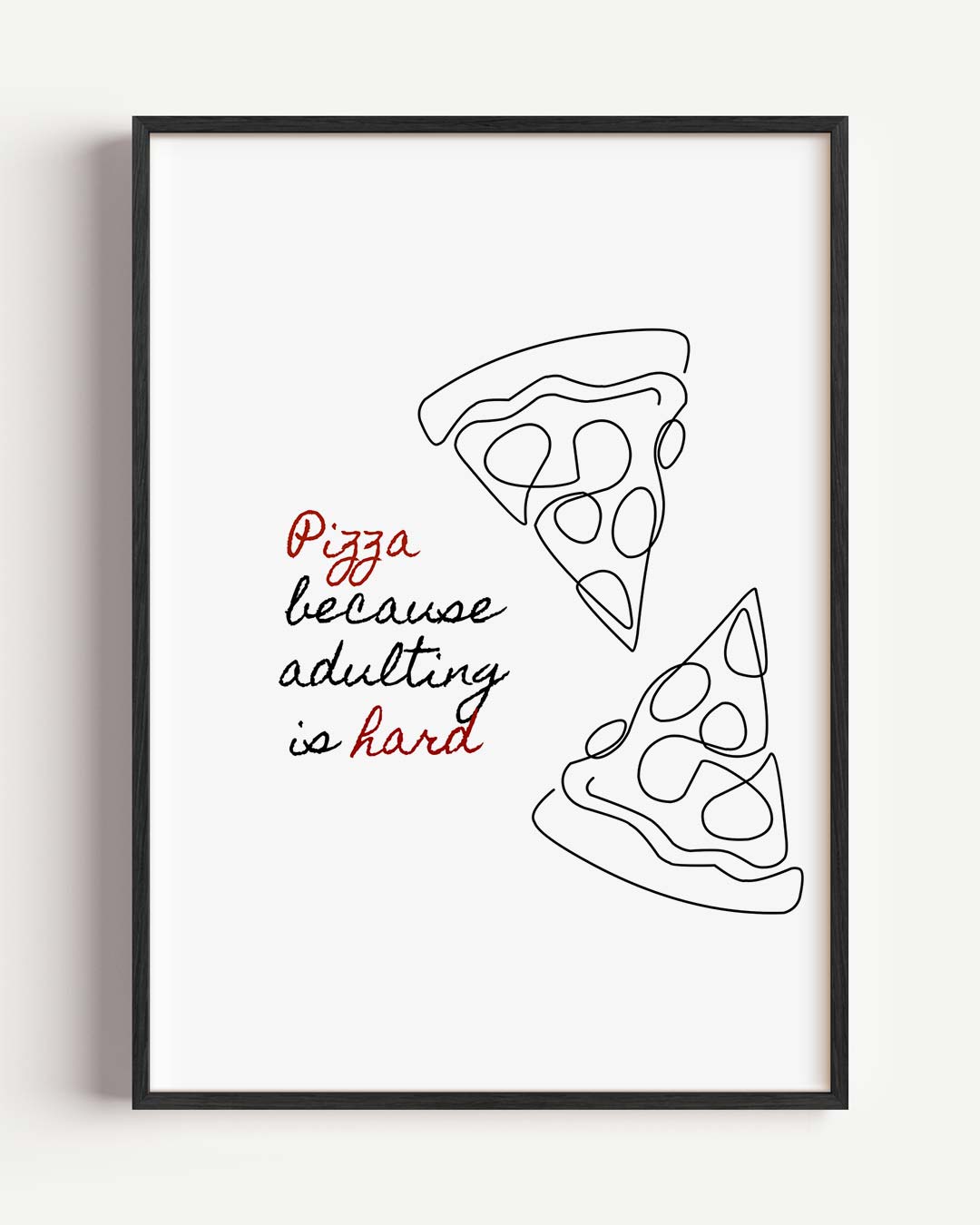 Pizza Liefde Poster