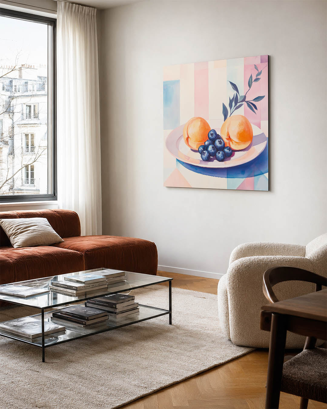 Fruit op bord Kunstwerk