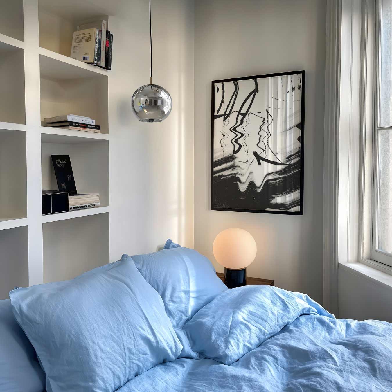 Abstracte Zwart-Witte Kunstposter