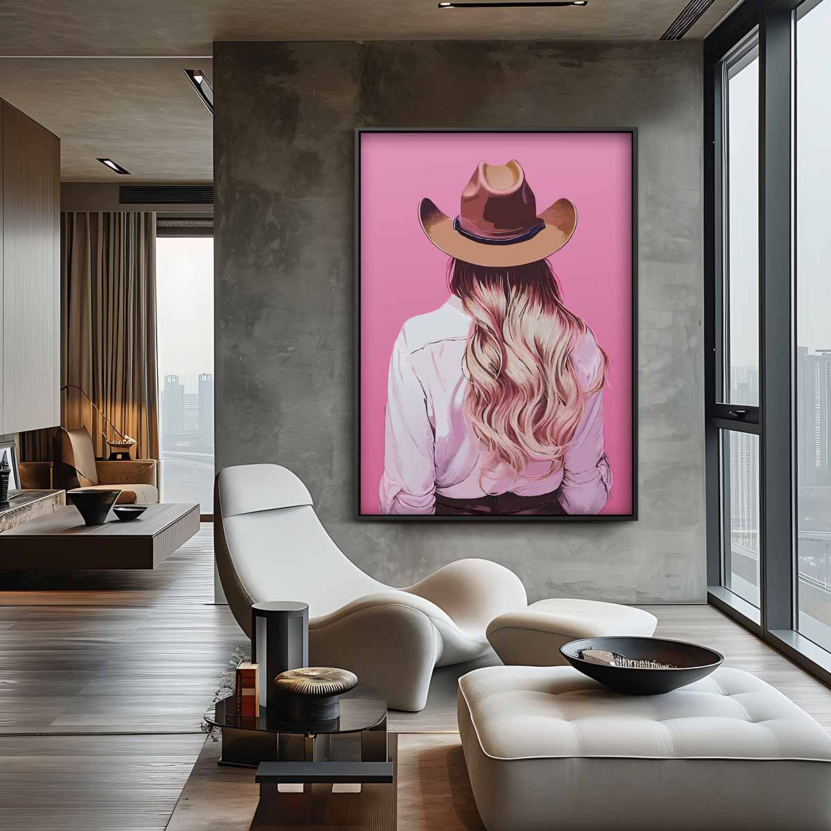 Cowboy Chic Kunstwerk-canvas-dibond-plexiglas-wanddecoratie-WallArtistic