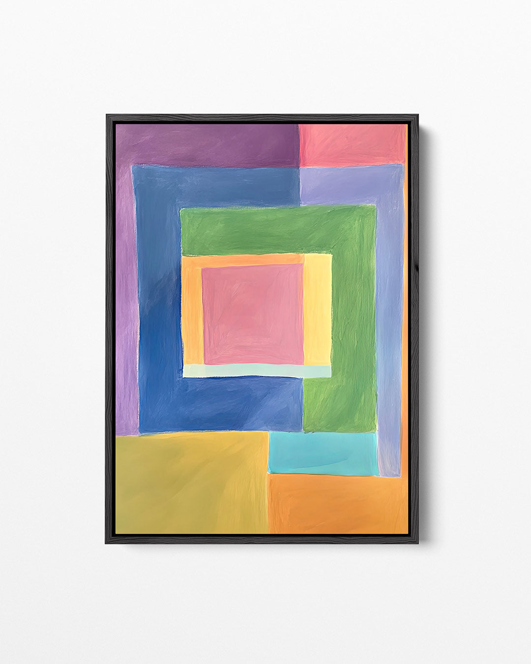 Kleurrijke geometrie Kunstwerk
