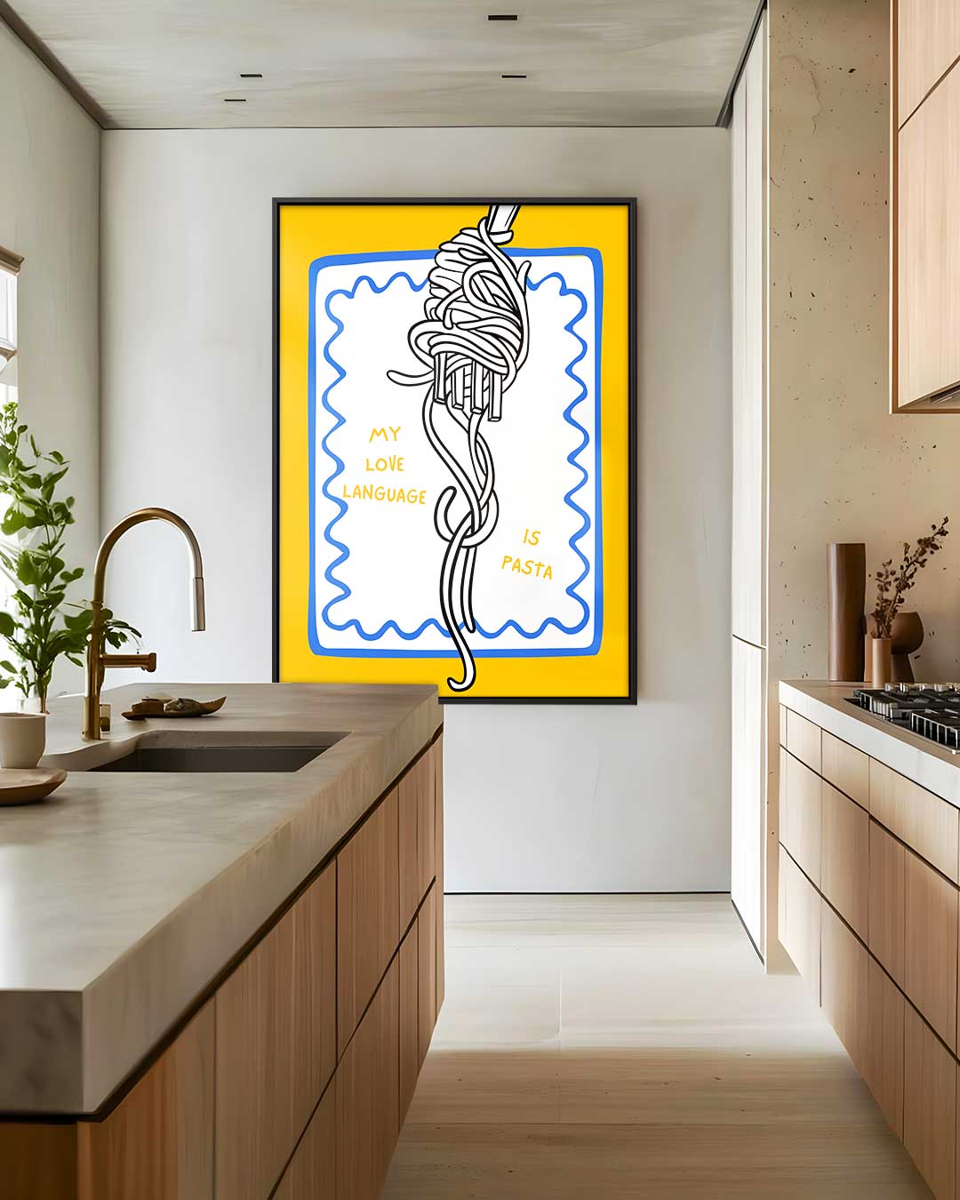 Pastaliefde Wanddecoratie Kunstwerk-canvas-dibond-plexiglas-wanddecoratie-WallArtistic
