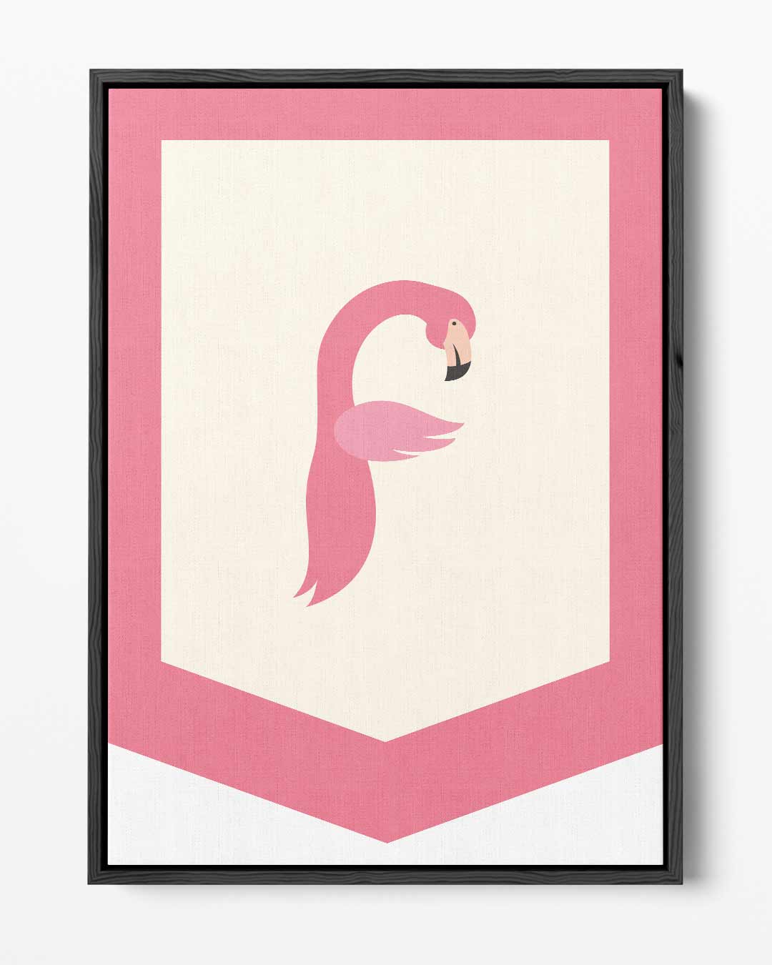 Flamingo Elegantie Kunstwerk-canvas-dibond-plexiglas-wanddecoratie-WallArtistic