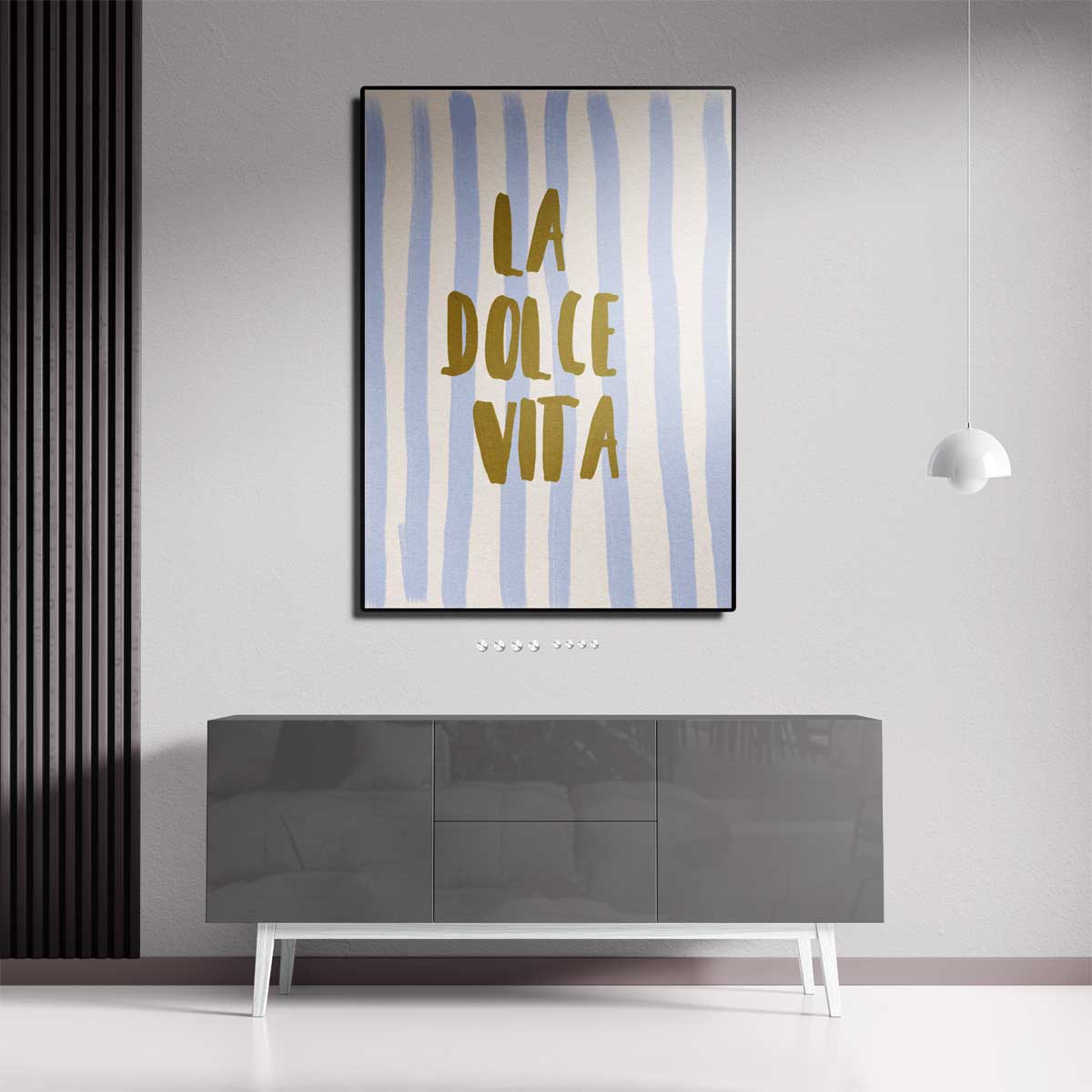 La Dolce Vita Strepen Kunstwerk-canvas-dibond-plexiglas-wanddecoratie-WallArtistic