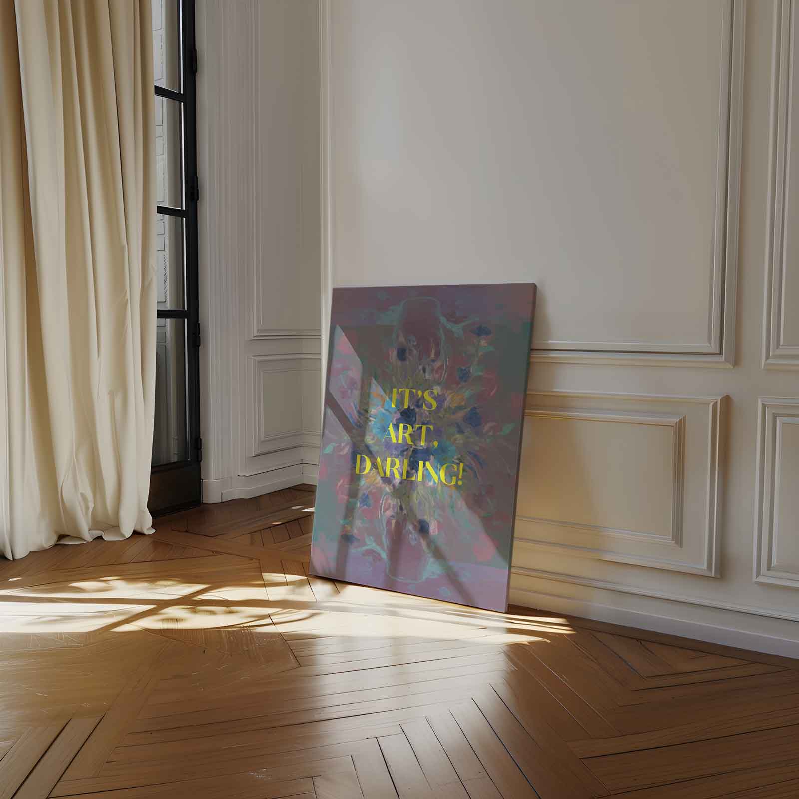 Kleurrijke Bloemenexplosie Kunstwerk-canvas-dibond-plexiglas-wanddecoratie-WallArtistic