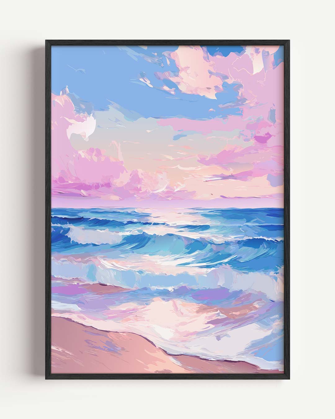 Dromerige Zonsondergang aan Zee Poster