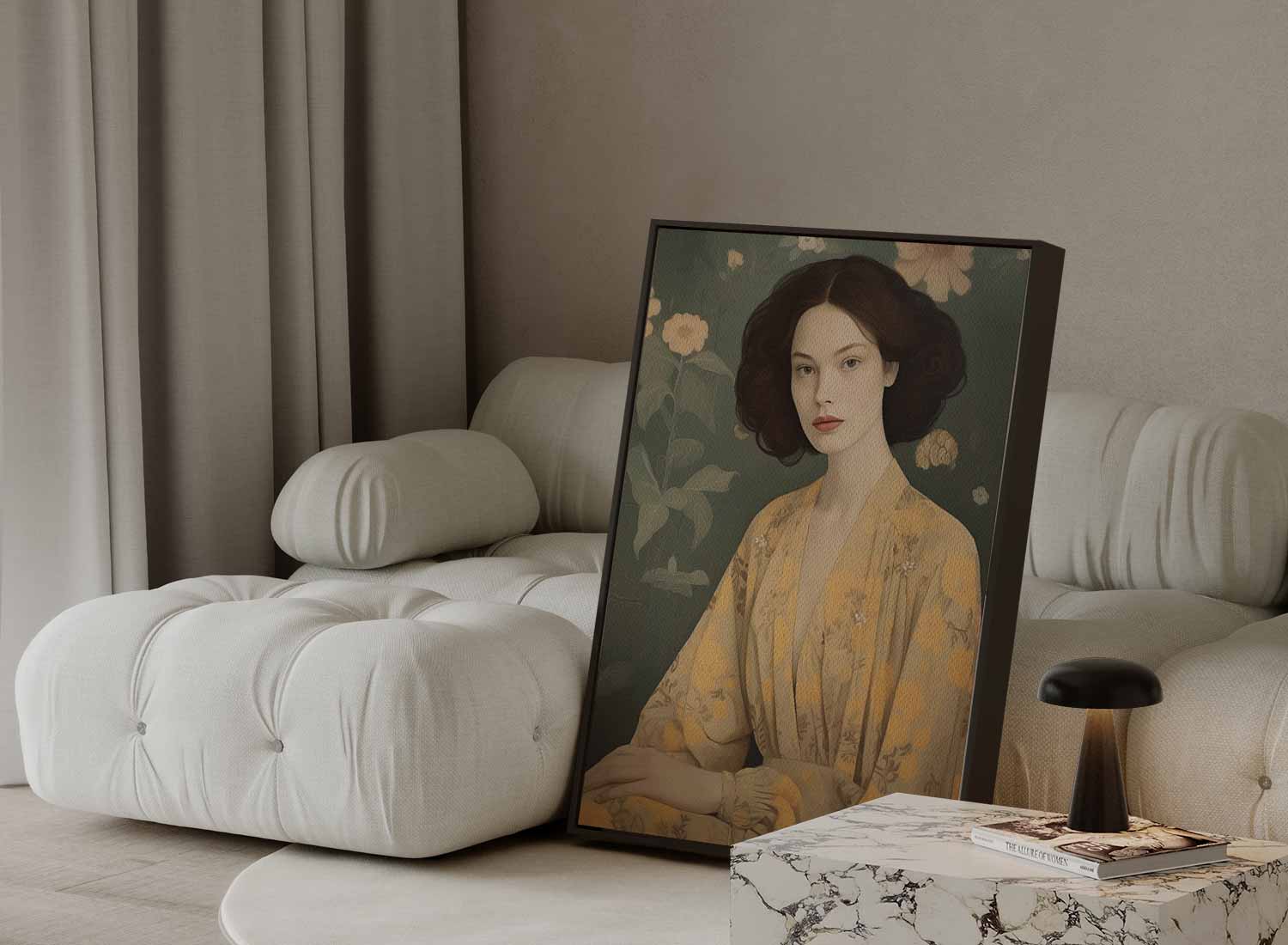 Elegantie in Bloem Kunstwerk-canvas-dibond-plexiglas-wanddecoratie-WallArtistic