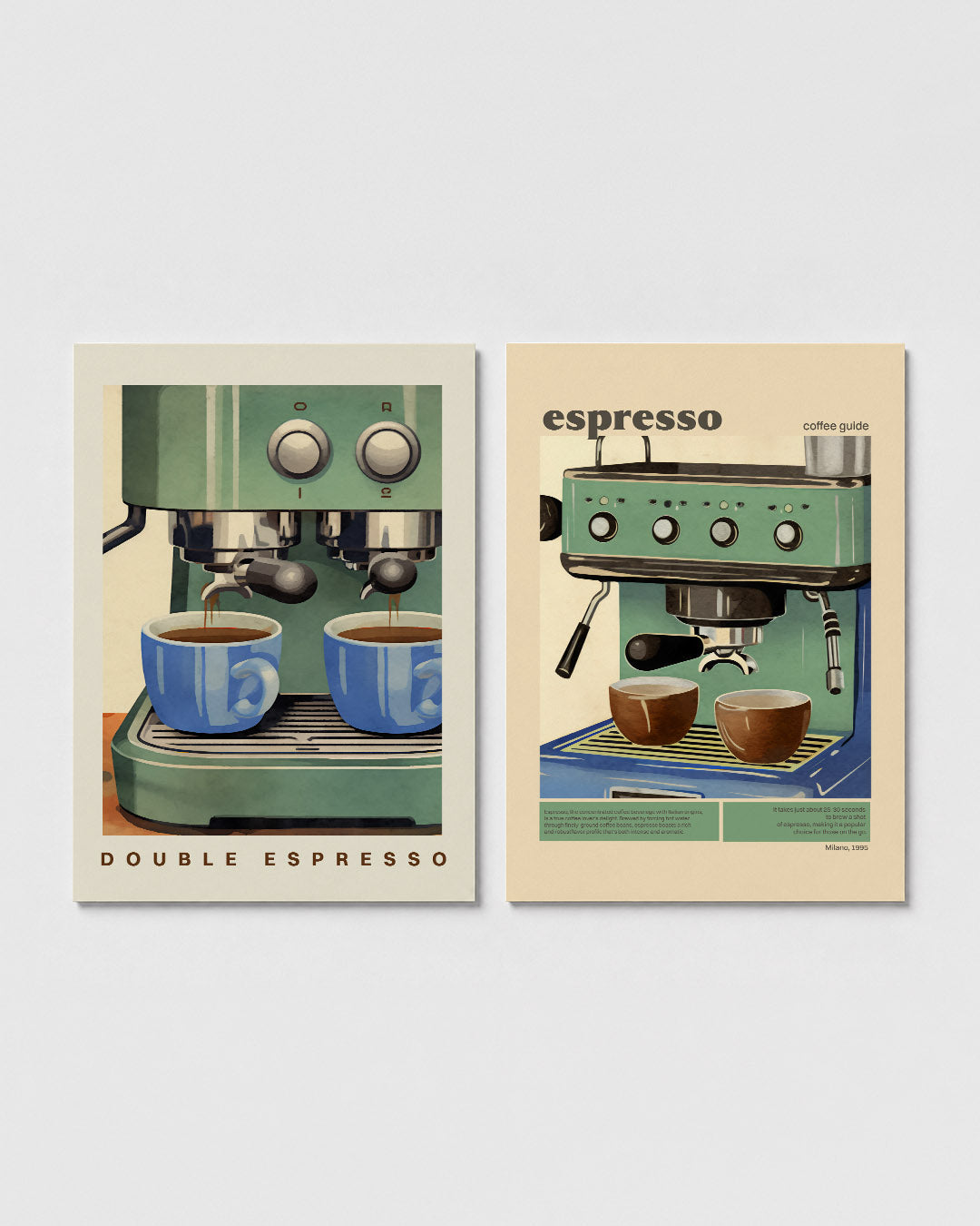 Koffie en kleuren Posterset