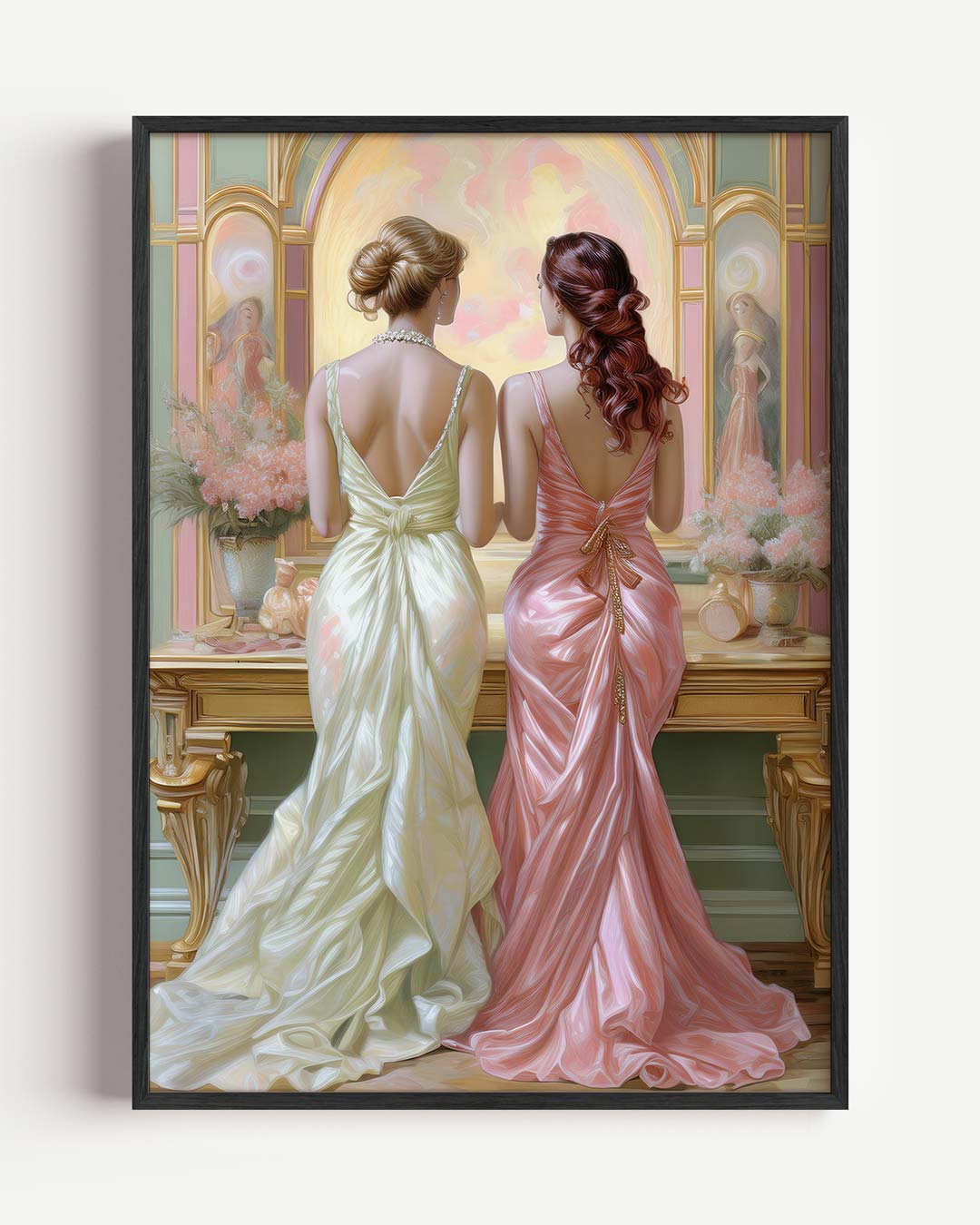 Elegante Avondjurken Poster