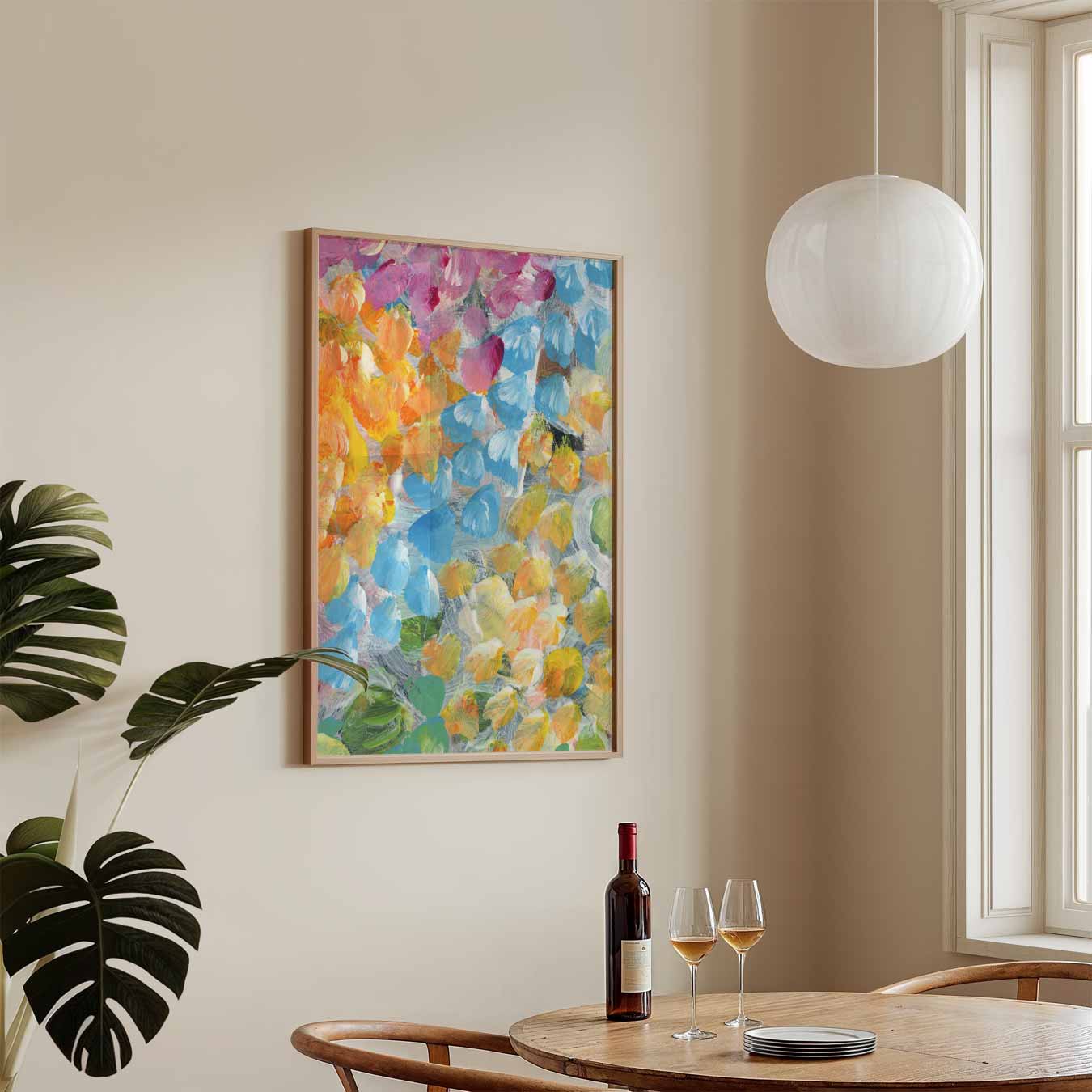 Kleurrijke Bloemendroom Poster