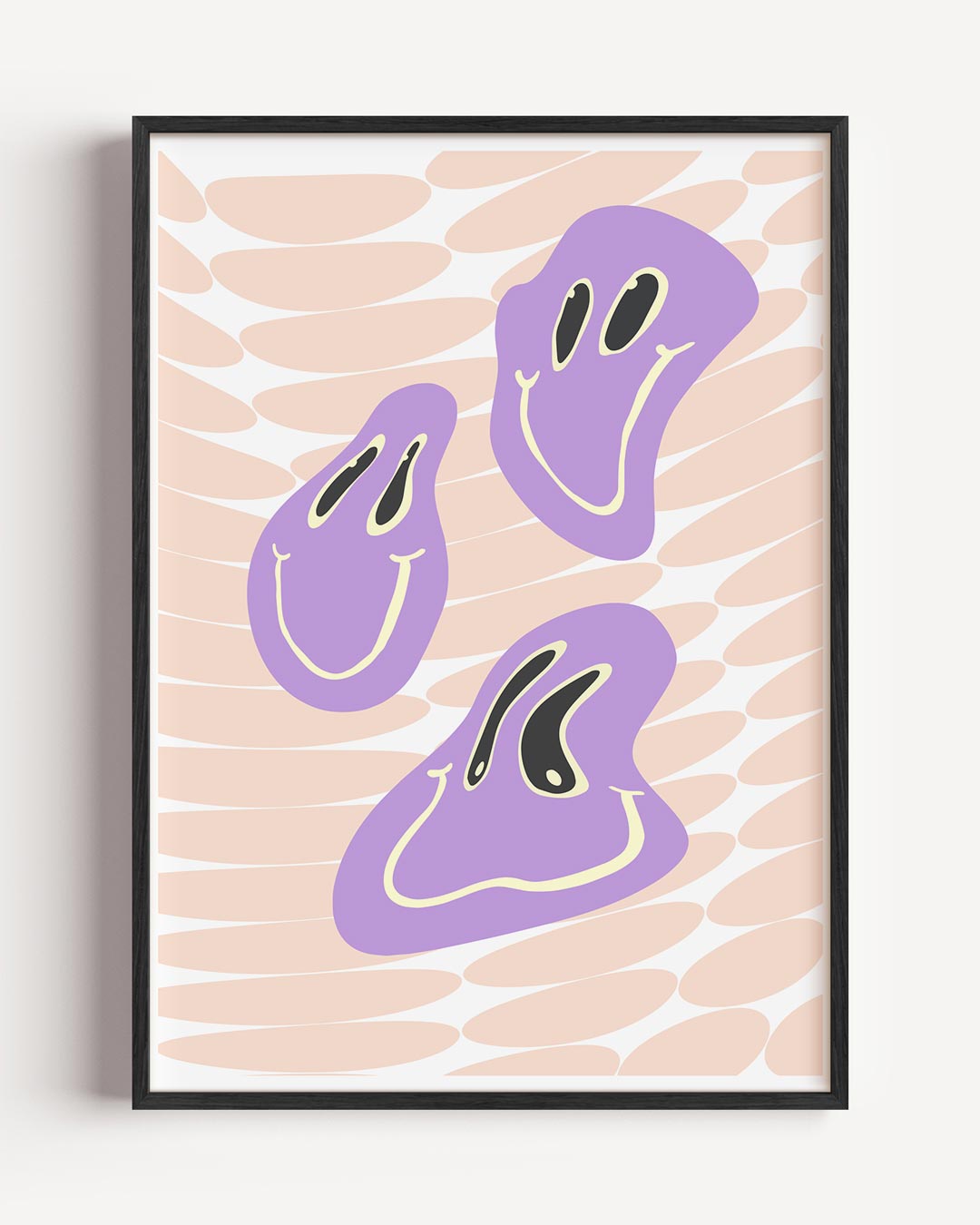 Funky Vrolijke Gezichtjes Poster-WallArtistic