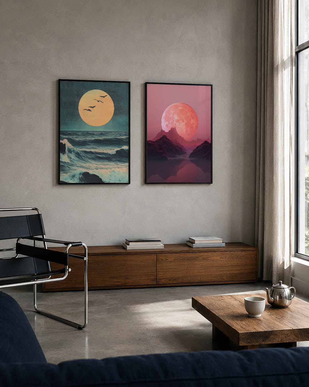 Zon en zee Posterset