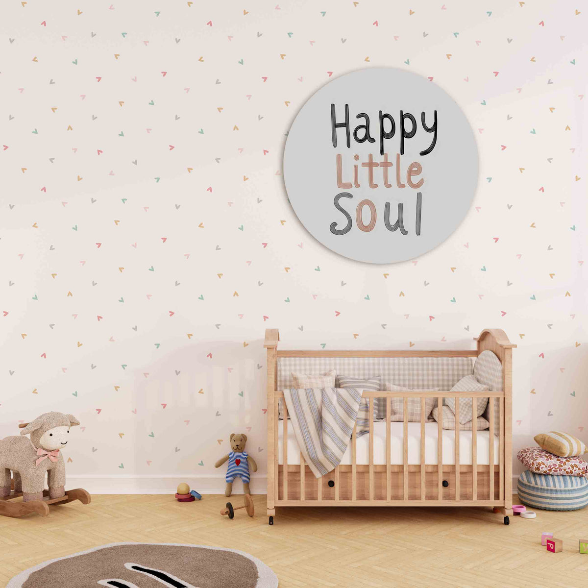 Happy little soul Muurcirkel