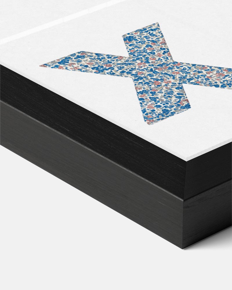 Bloemenletterposter X Poster