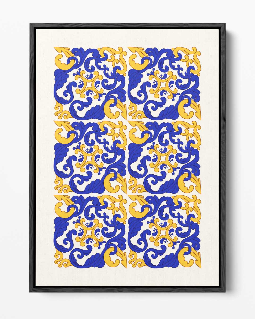 Kleurrijk Barokpatroon Kunstwerk-canvas-dibond-plexiglas-wanddecoratie-WallArtistic