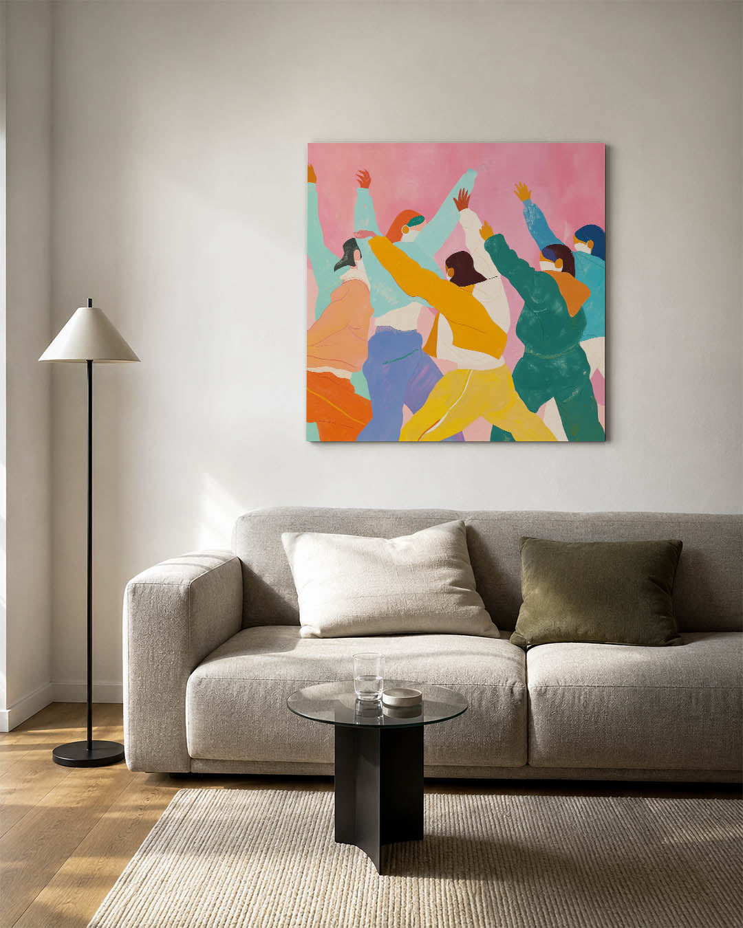 Dynamische figuren Kunstwerk