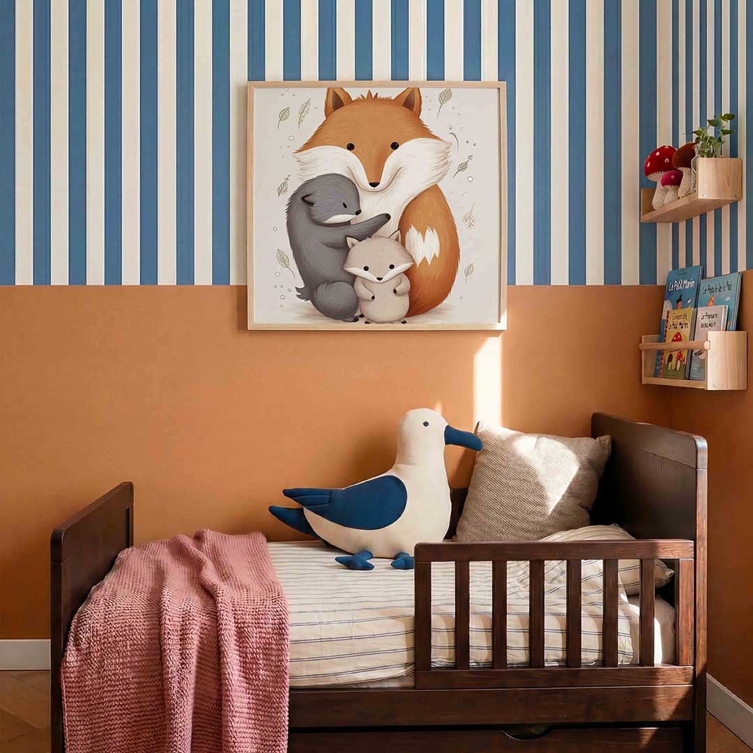 Vossenfamilie Poster