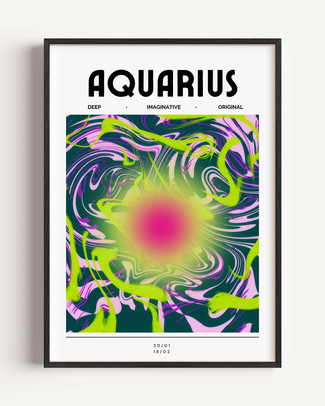 Aquarius Abstracte Poster