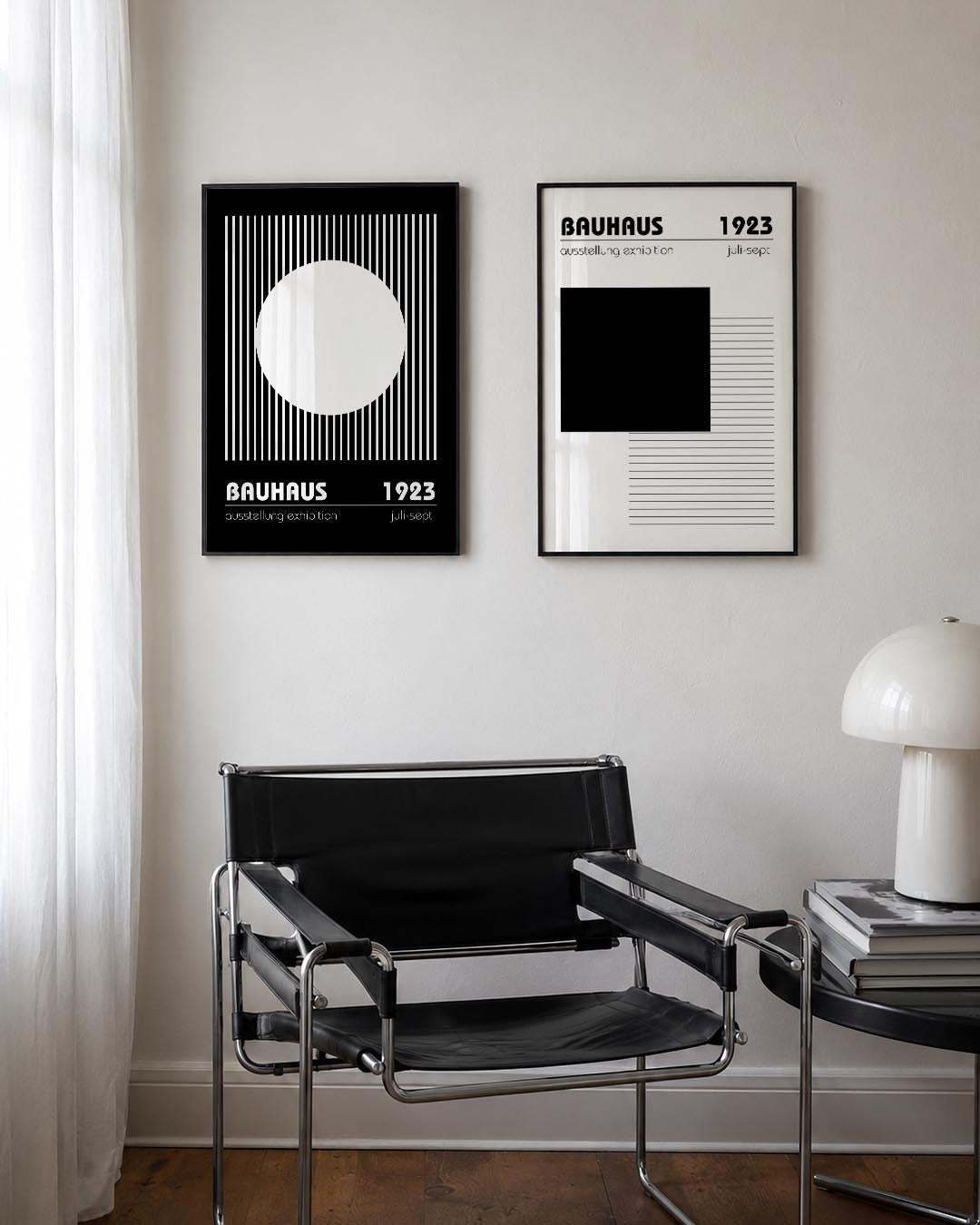 Lijnen en cirkel Posterset